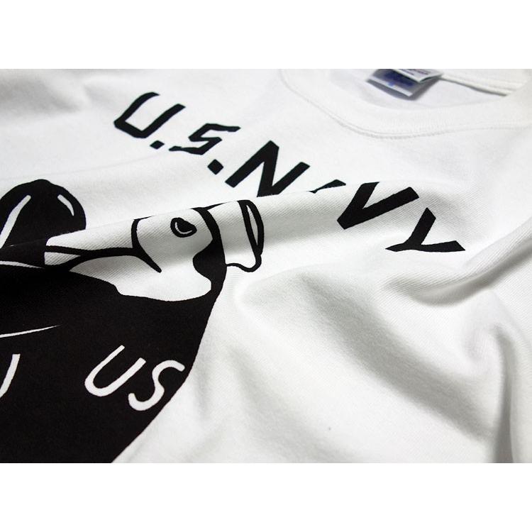 極厚 アメカジ Tシャツ 厚手 MAVERICKS ブランド 半袖 メンズ ミリタリー 米海軍ペンギン USS.PENGUIN 白 ホワイト 灰色 グレー | ブランド登録なし | 08