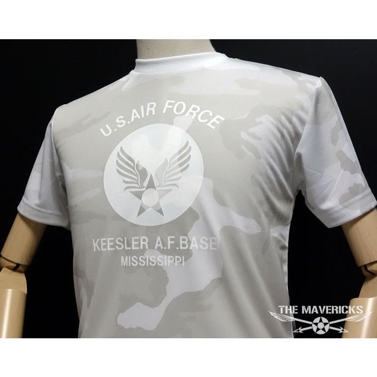 水陸両用 ラッシュガード にも使える メンズ 半袖 ドライ 速乾 Tシャツ USAF エアフォース カモフラージュ ホワイト | ブランド登録なし | 03