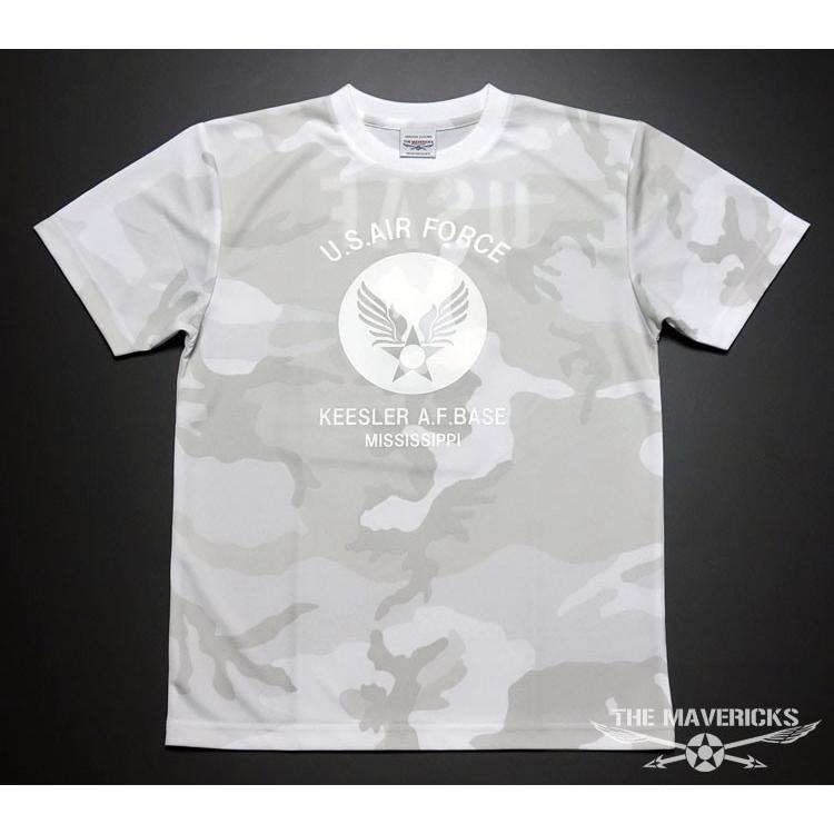水陸両用 ラッシュガード にも使える メンズ 半袖 ドライ 速乾 Tシャツ USAF エアフォース カモフラージュ ホワイト | ブランド登録なし | 05
