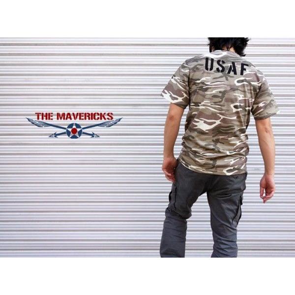 Tシャツ メンズ 半袖 デザート カモフラージュ 迷彩 ミリタリー USAF