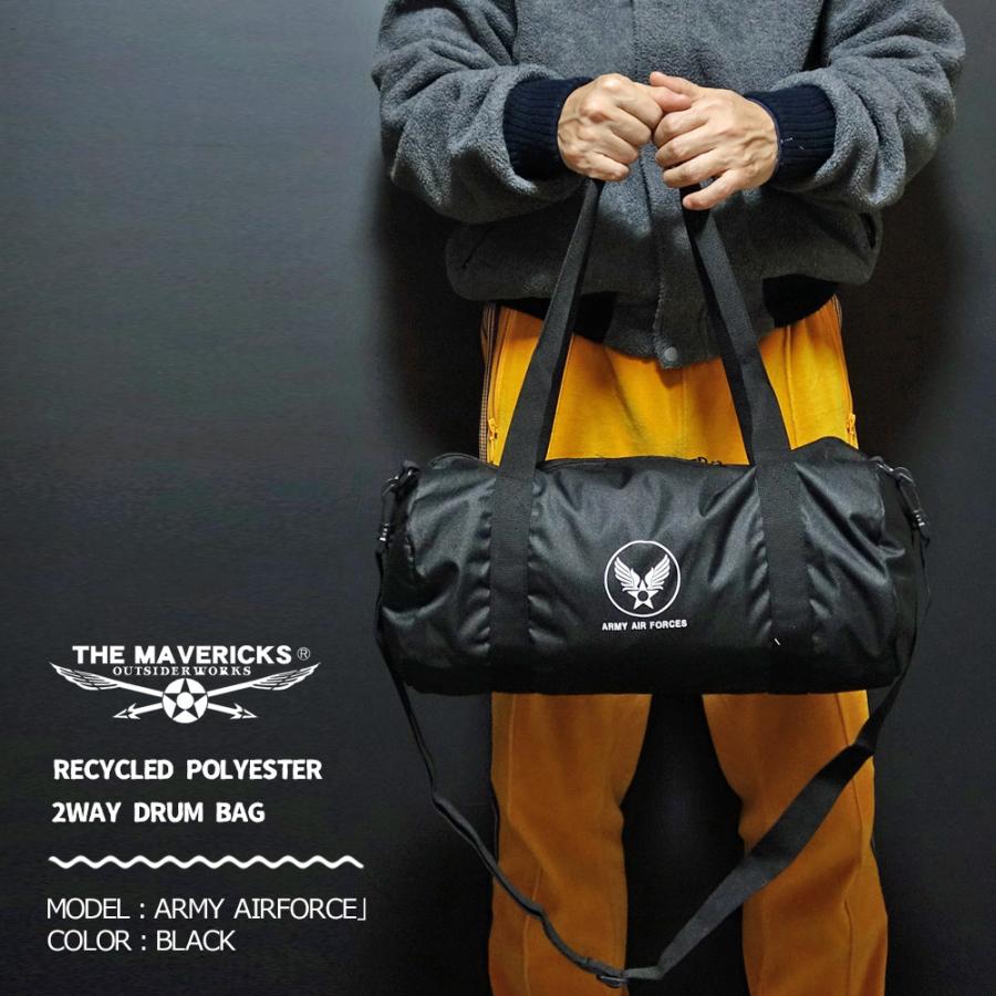 THE MAVERICKS 肩がけ 2WAY ミリタリー ドラムバッグ 米空軍 ARMY 