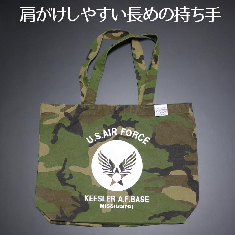 バッグ メンズ 肩がけ トートバッグ キャンバス地 USAFエア