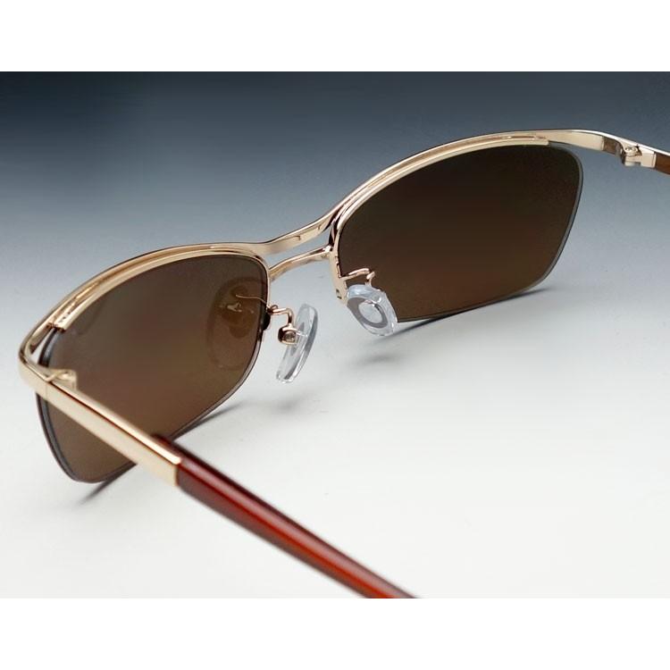 メタル ナイロール サングラス シャープ ブラウン 新品 メンズ /哀川翔 YOSHIKI Gackt タイプ | ブランド登録なし | 03