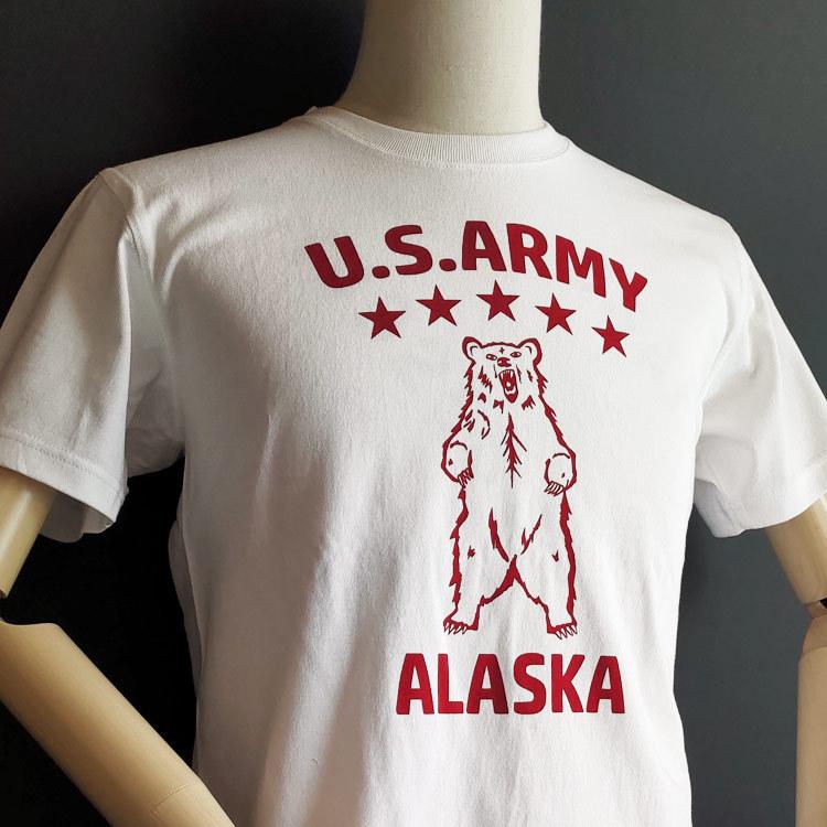 極厚 スーパーヘビーウェイト ミリタリー Tシャツ くま 熊 クマ 米陸軍