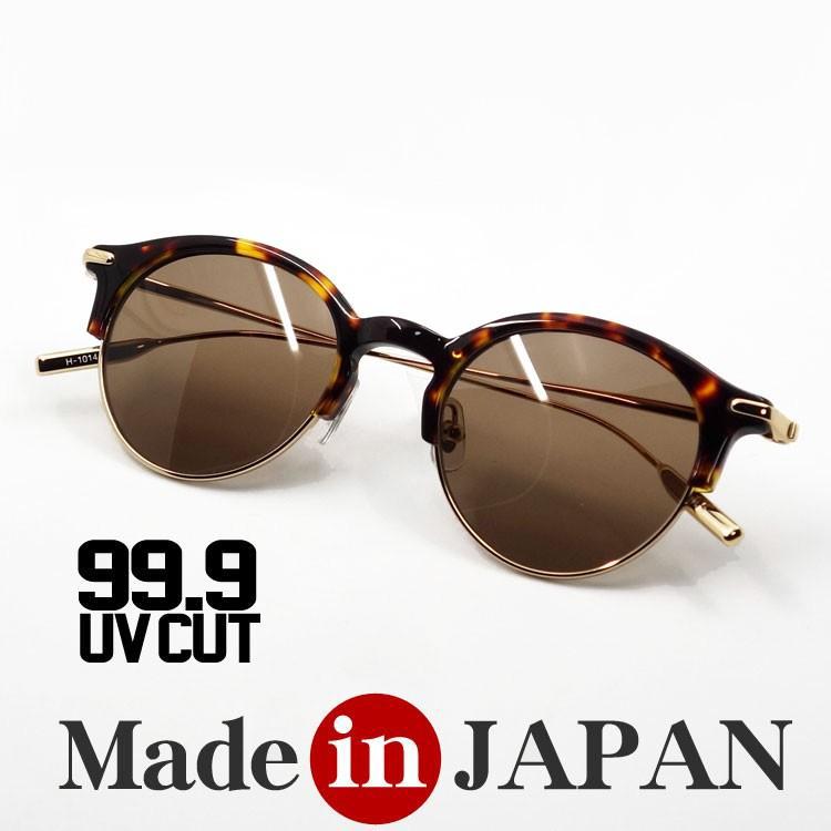 純正買い 日本製 サングラス チタニウム セルフレーム 鯖江 職人 ハンドメイド サーモント ラウンド型 べっ甲柄 ゴールド いつ 買う Www Superavila Com