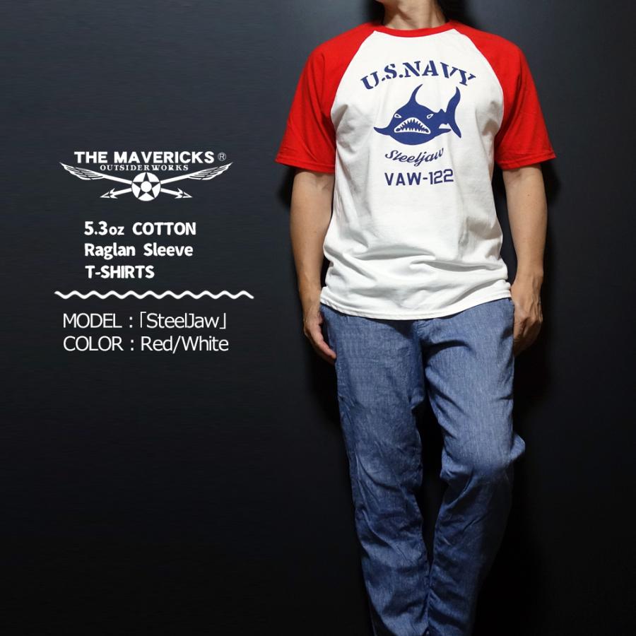 ラグラン Tシャツ メンズ 半袖 アメカジ MAVERICKS ブランド