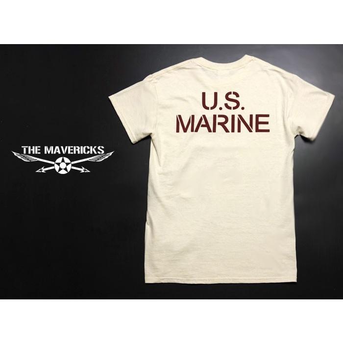 Tシャツ メンズ ミリタリー USマリン U.S.MARINE 米海兵隊 MAVERICKS