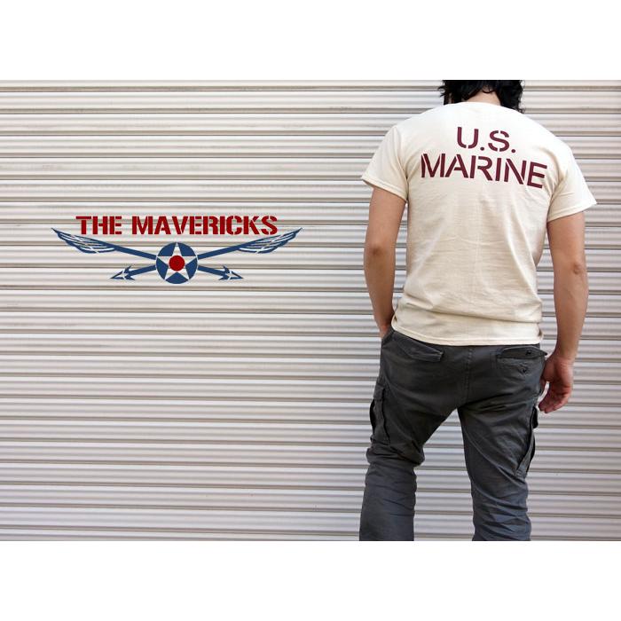 Tシャツ メンズ ミリタリー USマリン U.S.MARINE 米海兵隊 MAVERICKS