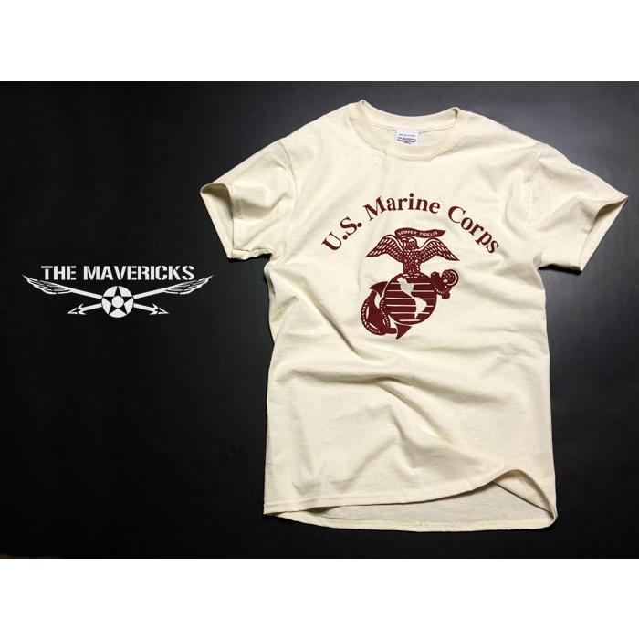 Tシャツ メンズ ミリタリー USマリン U.S.MARINE 米海兵隊 MAVERICKS