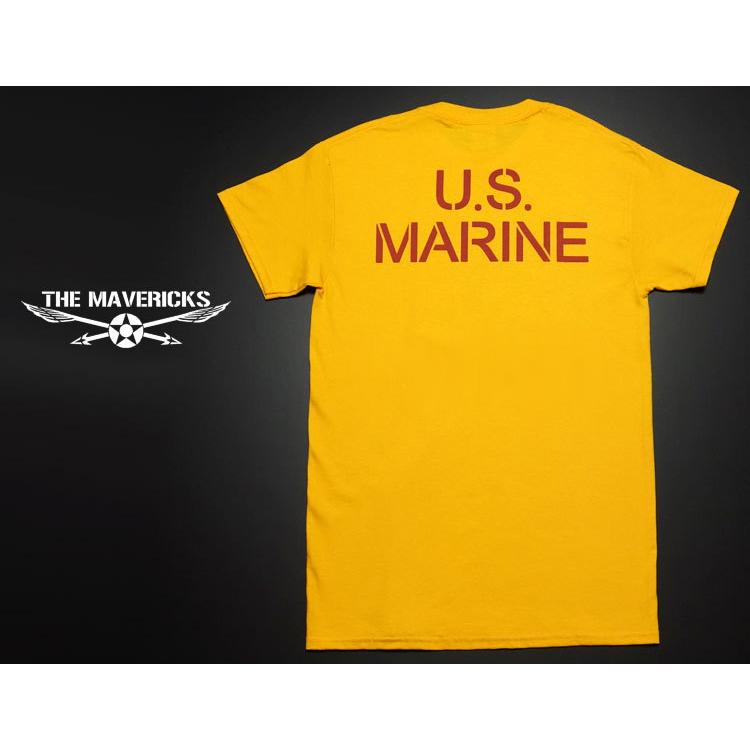 Tシャツ メンズ 綿 ミリタリー USマリン U.S.MARINE 米海兵隊 