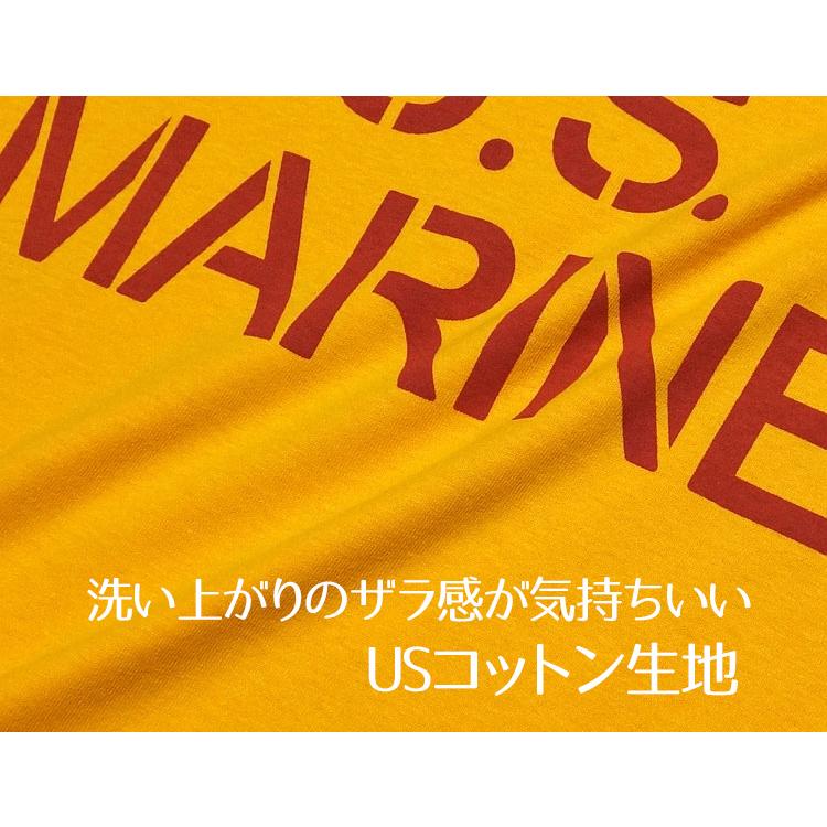 Tシャツ メンズ 綿 ミリタリー USマリン U.S.MARINE 米海兵隊 