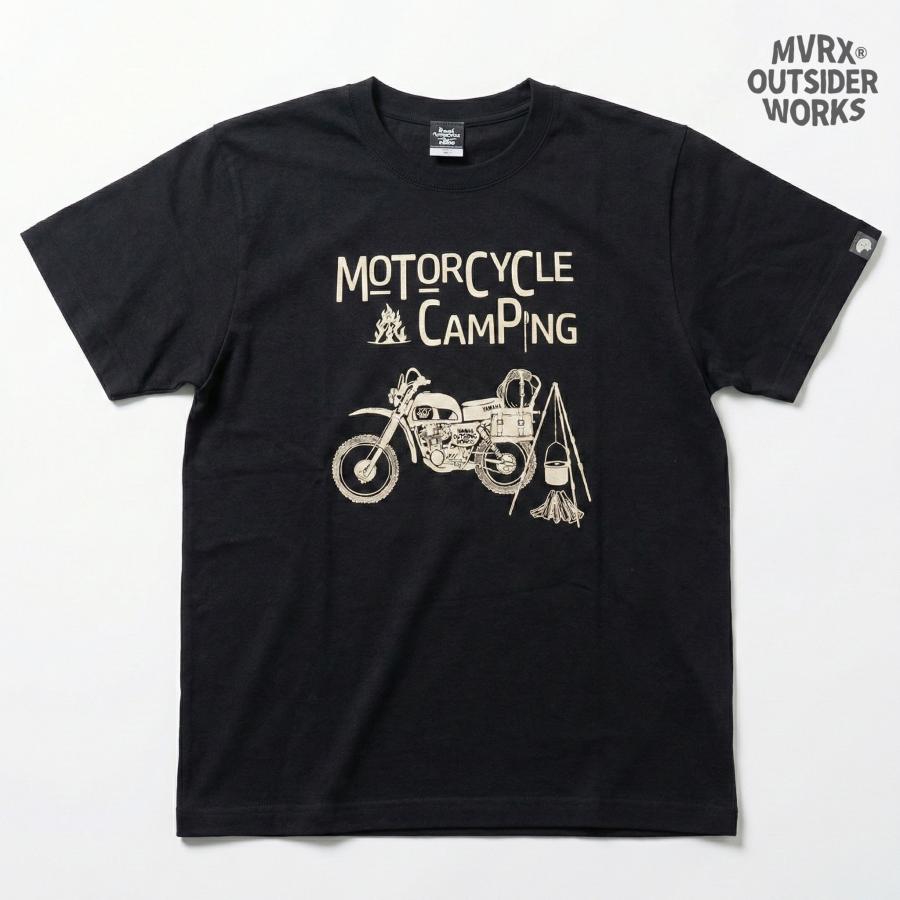 Tシャツ 半袖 メンズ MVRX ブランド MOTO CAMP モデル バイク キャンプ