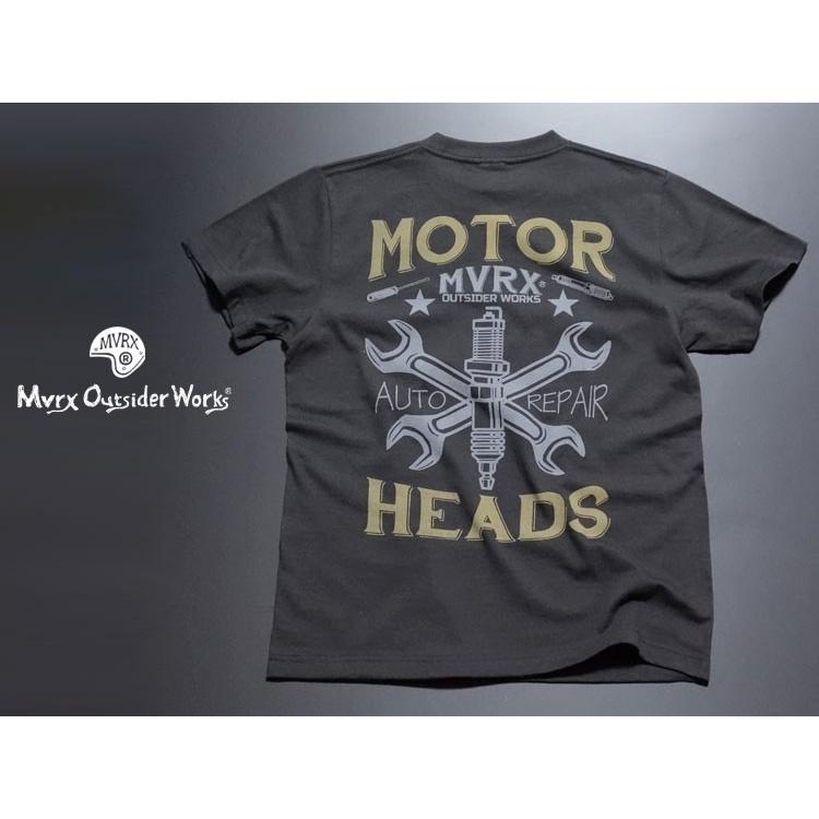 Tシャツ 半袖 メンズ バイク 車 MVRX ブランド MOTORHEADS