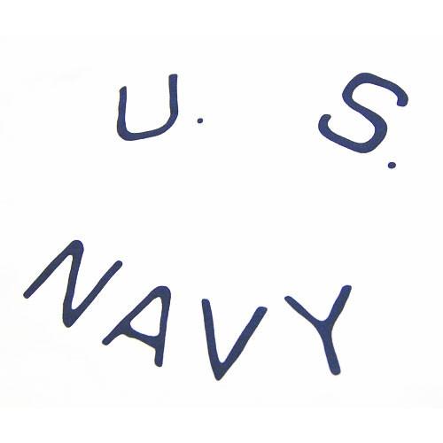 Tシャツ ロゴT US NAVY 米海軍 ロゴ ミリタリー トリム リンガー Ｔシャツ/白 紺 ネイビー｜mavericks｜05