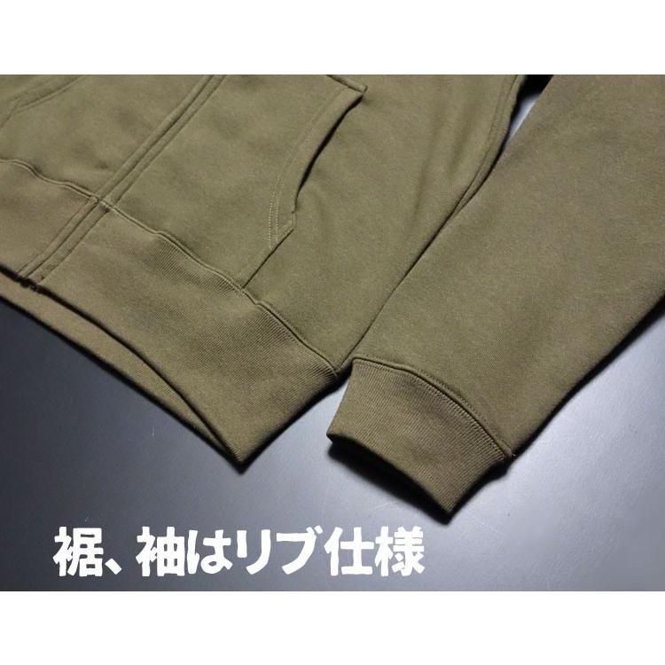 THE MAVERICKS ブランド スウェット パーカー メンズ 裏起毛 ジップ