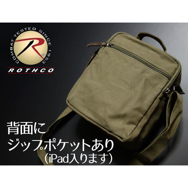 バッグ メンズ ワーク ショルダー 斜めがけ ミリタリー キャンバス地 ROTHCO ロスコ ブランド 新品 / オリーブドラブ｜mavericks｜07