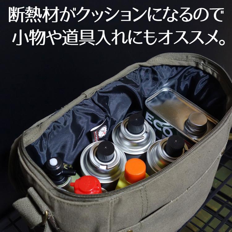 再度値下げ❣️オリーブドラブ フラップバッグ　米軍払い下げ品クーラー袋 ROTHCO（ロスコ） ソフト クーラーバッグ 小型 キャンバス 帆布
