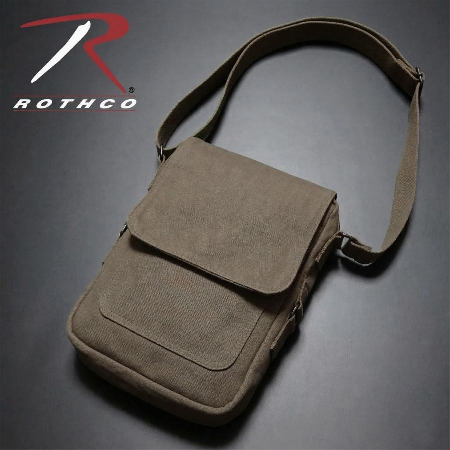 USオリーブドラブ ショルダーバッグ キャンバス ROTHCO（ロスコ） iPad タブレットPC用キャンバス ミリタリー