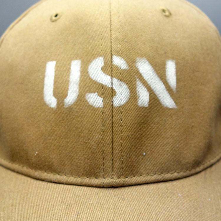 30s ビンテージ ミリタリー キャップ ステンシル ウール　米軍 軍物 帽子 WAIPER.inc ワイパーインク 米軍 U.S.NAVY セーラーハット