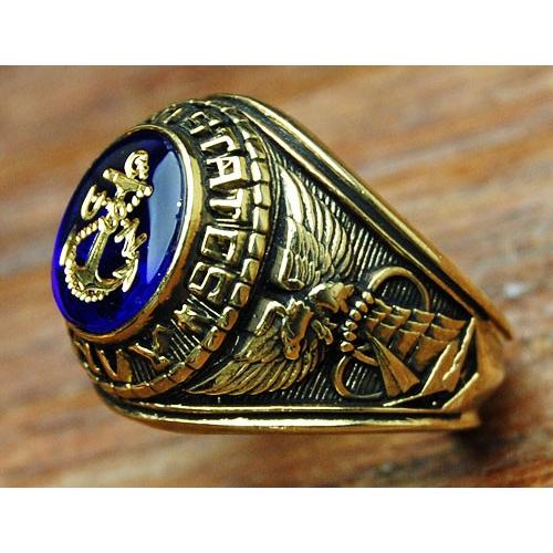 ROTHCO ミリタリーリング 指輪 アメリカ製 US.NAVY 米海軍 18KT