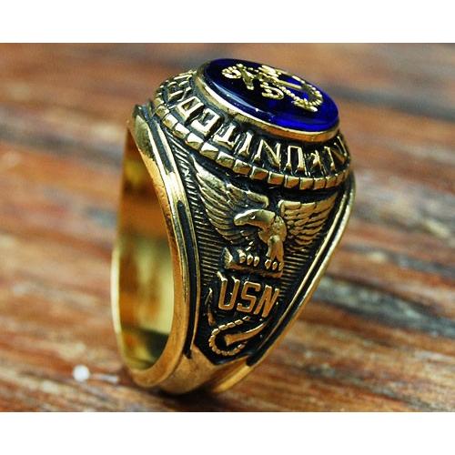 ROTHCO ミリタリーリング 指輪 アメリカ製 US.NAVY 米海軍 18KT ROTHCO ミリタリーリング 指輪 アメリカ製 US.NAVY 米海軍 18KT