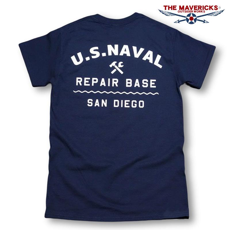 Tシャツ メンズ 半袖 ミリタリー アメカジ 米海軍 REPAIR BASE モデル