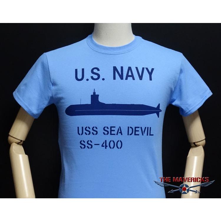 Tシャツ メンズ 半袖 ミリタリー サブマリン NAVY 米海軍 THE MAVERICKS ブランド/ブルー｜mavericks｜05