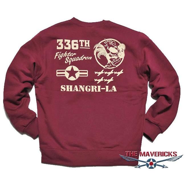 The Mavericks ブランド ミリタリー スウェット トレーナー メンズ 長袖 10oz 裏起毛 第8空軍エアフォース シャングリラ 赤 レッド Sh Sw Generalstore Yoneya 通販 Yahoo ショッピング