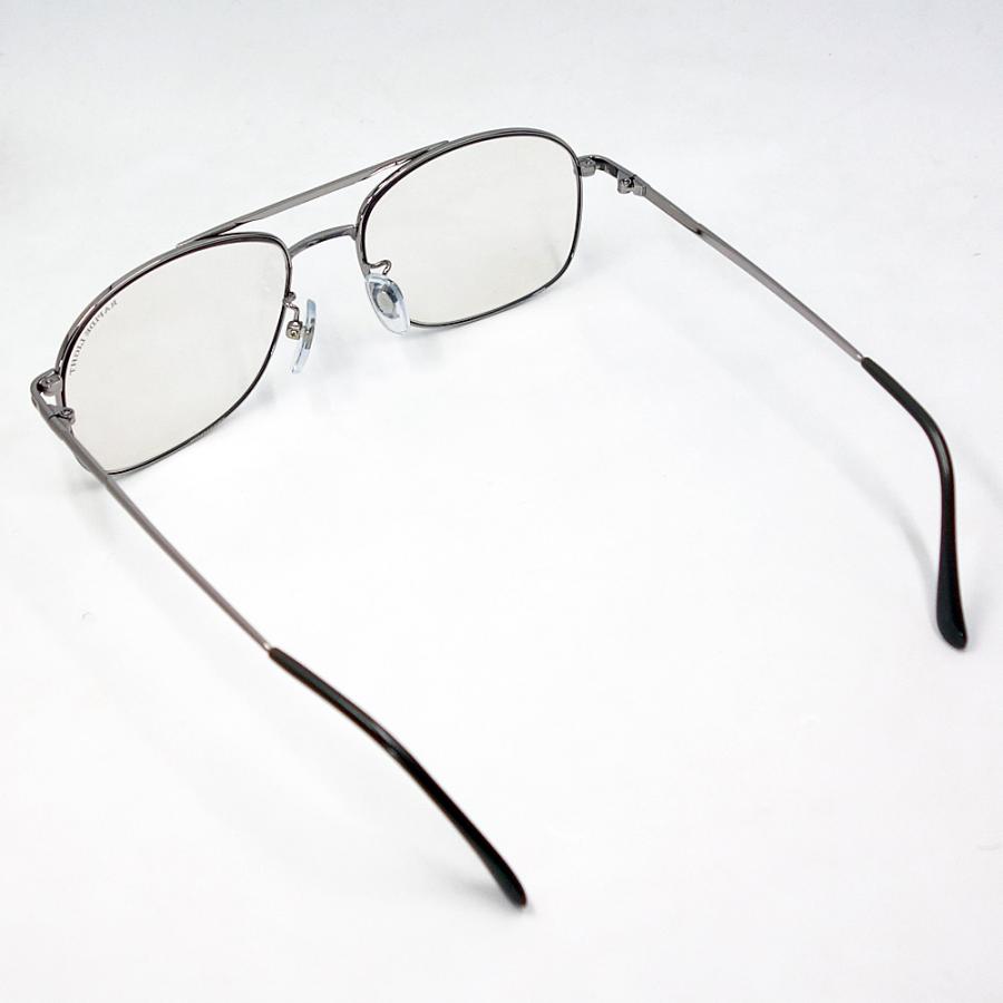 サングラス メンズ 調光 ガラスレンズ ビンテージ レトロ メタル