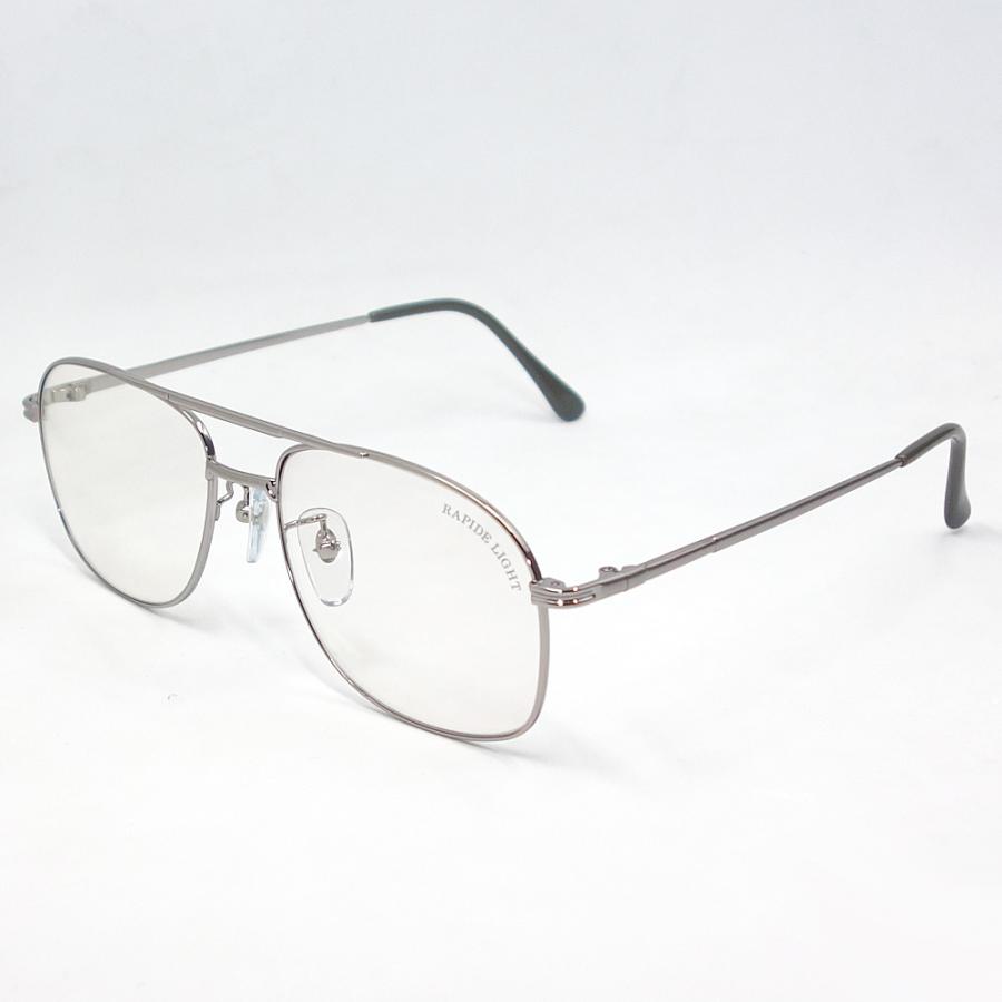 サングラス メンズ 調光 ガラスレンズ ビンテージ レトロ メタル