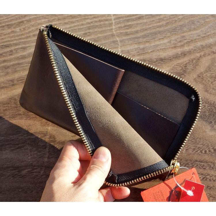 長財布 メンズ 本革 日本製 栃木レザー ジップウォレット コインケース