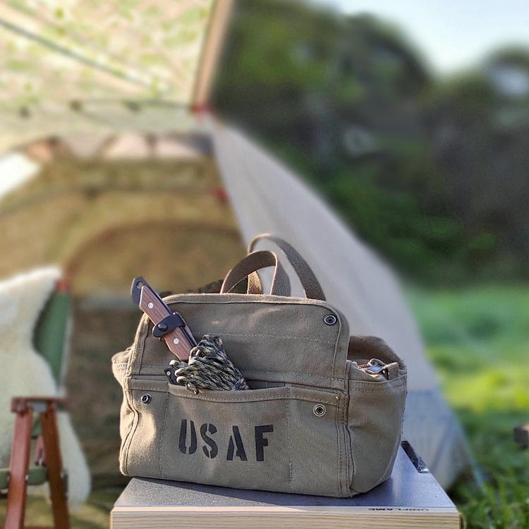 日本最級日本最級メンズ ツールバッグ キャンバス生地 工具バッグ 工具