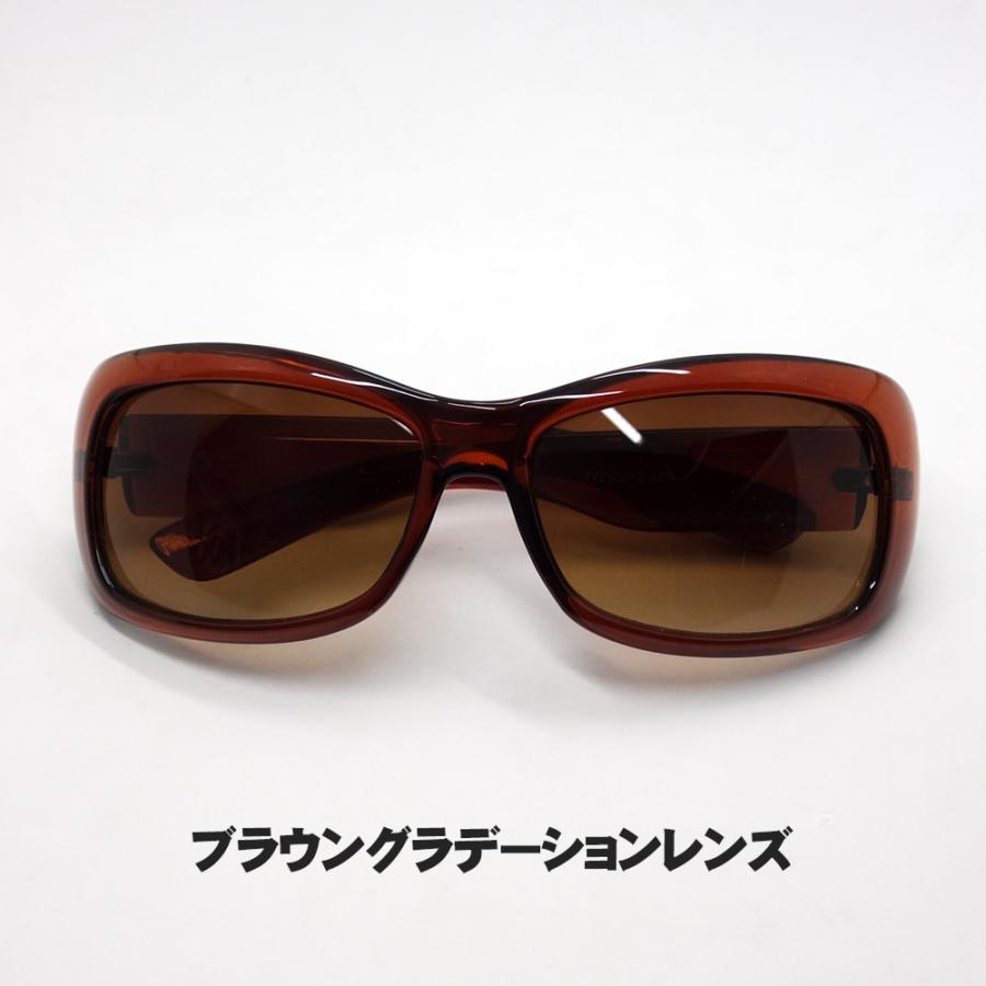 おしゃれ サングラス メンズ レディース ちょい デカ目 スクエア UV