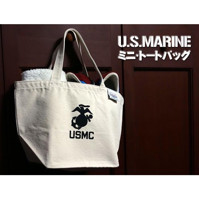 キャンバス地 ランチバッグ 帆布 ミリタリー USMC USマリン ミニ 