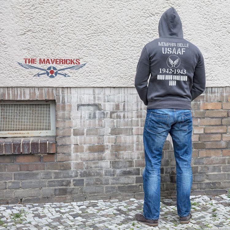 メンズ ジップアップ スウェット パーカー XL 裏起毛 THE MAVERICKS