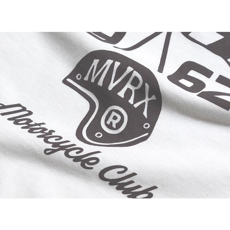 ヘンリーネック Tシャツ M 半袖 メンズ バイク 車 MVRX ブランド SpeedSter モデル ホワイト｜mavericks｜06