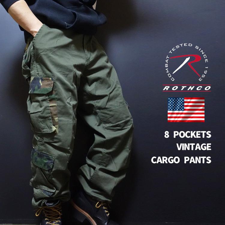 ROTHCO 8ポケット カーゴパンツ L メンズ ロスコ ブランド オリーブ 