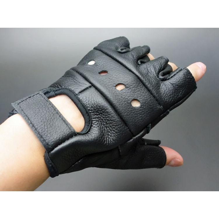 ROTHCO（ロスコ） 手袋 メンズ 指なし レザー ハーフフィンガー