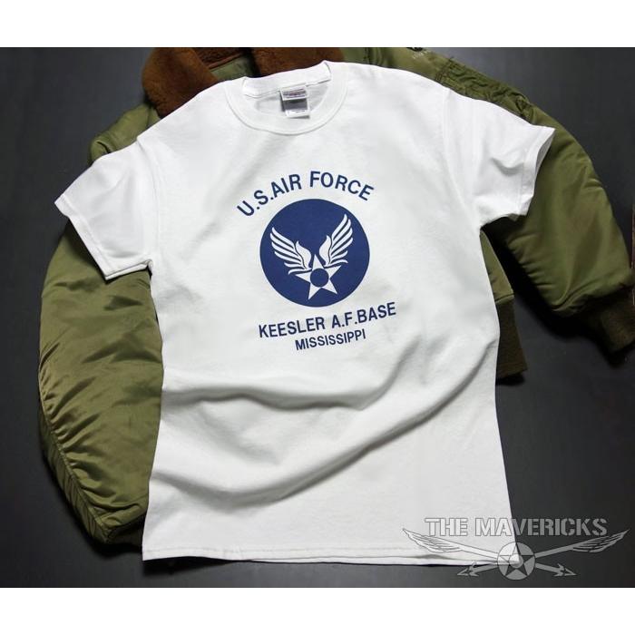 Tシャツ メンズ 半袖 S ミリタリー アメカジ USAF エアフォース MAVERICKS ブランド 白 ホワイト｜mavericks｜06