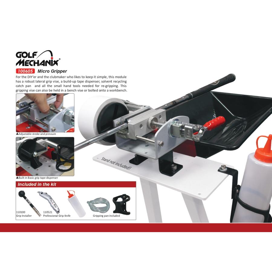 3点セット 100605 Golf-Mechanix マイクログリッパー グリップステーション