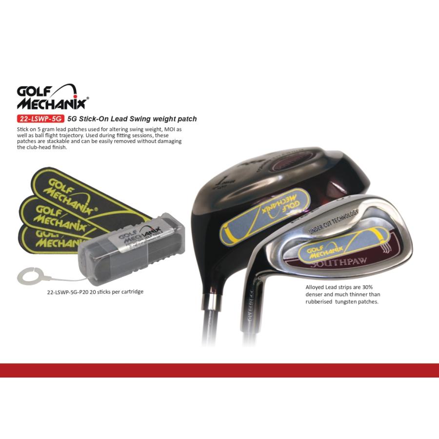 Golf-Mechanix ゴルフクラブ用 鉛 ウエイトバランス メンテナンス バランス調整 5gX20枚【送料無料】|mavericksports|04