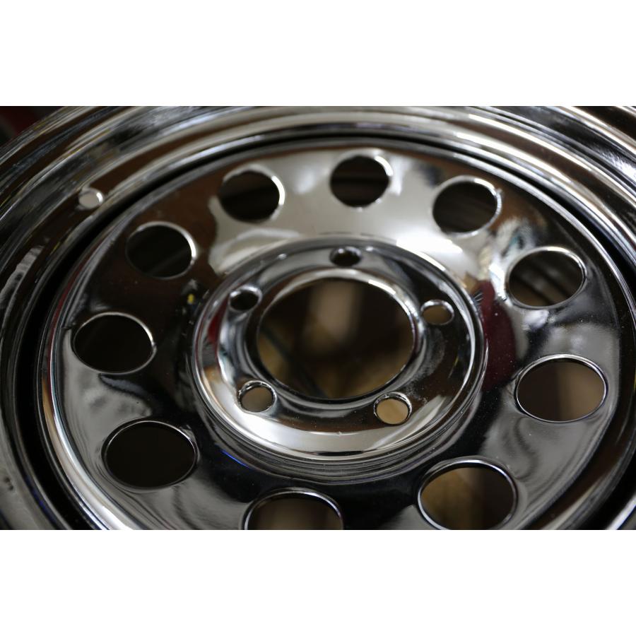 けんぴ☆オーダー塗装　金メッキXメッキリム　14インチ☆ 楽天市場】メッキホイール 4枚 1台分 15×5 5穴 オフセット115