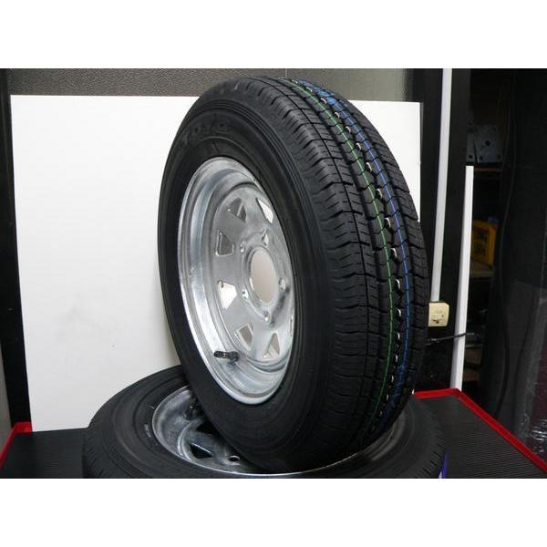 タイヤ・ホイール KOBP5 CVP製 5穴 12インチV2タイヤ＆ホイール 亜鉛メッキ トレーラー