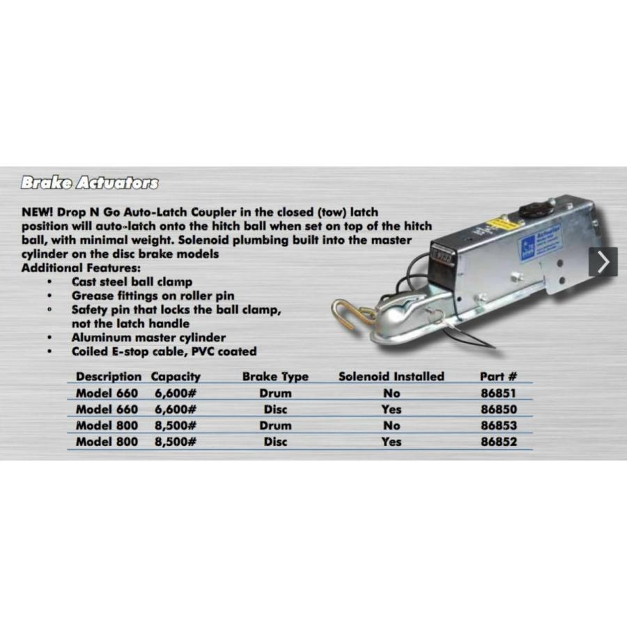 DEXTER TIE-DOWN 油圧 ブレーキアクチュエーター ディスク用