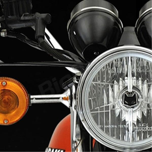 マーシャルヘッドライト722 702 クリアx黒180mm