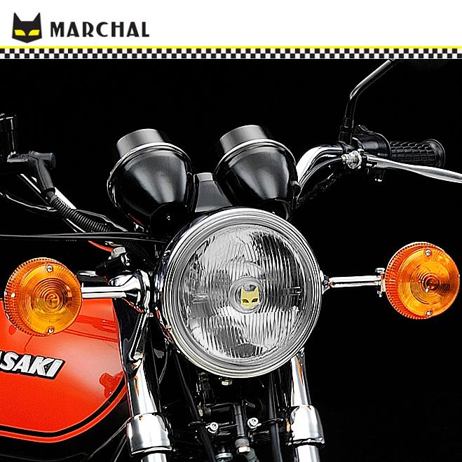 マーシャル 889 Z900 KZ900 Z1 Z750 Z2 Z400FX Z550FX Z750FX Z1000H ゼファー400 750汎用 ヘッド ライト クリア レンズ メッキ ケース｜max-advancer｜06