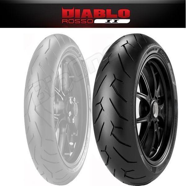 PIRELLI DIABLO ROSSO 2 SS750 600SS 400SS ZR-7 ER-4n ER-6n ZX-6R ニンジャ650 690 DUKE 690SMC 160/60ZR17 M/C 69W TL リア タイヤ 後輪｜max-advancer｜11