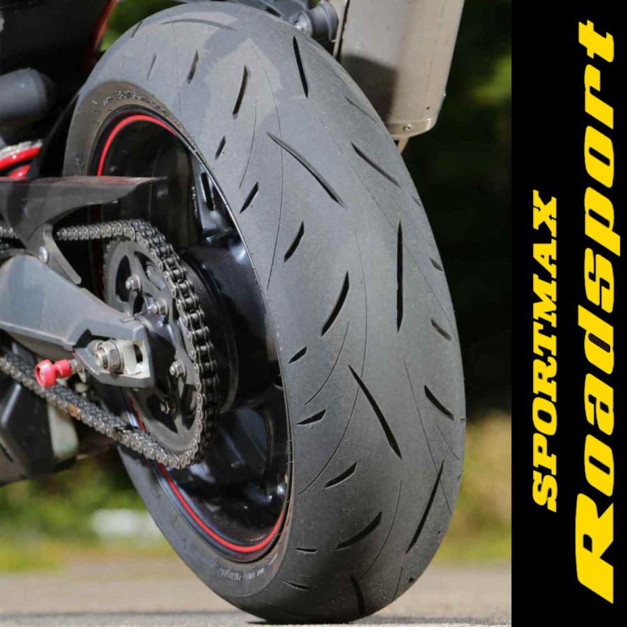 DUNLOP SPORTMAX Roadsport GSX-R1100W GSX-R1100L GSX-R1100M GSXR1100N Z800 ZRX1200R ZRX1200S 180/55ZR17 M/C 73W TL リア リヤ タイヤ｜max-advancer｜05