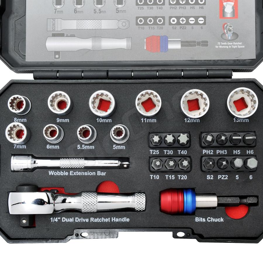 携帯 車載 工具 セット 1 4 ミニ ラチェット ソケット ヘックス スペシャル ビット ヘキサゴン エクステンション 六角 T型 ビッグワンyahoo 店 通販 Yahoo ショッピング