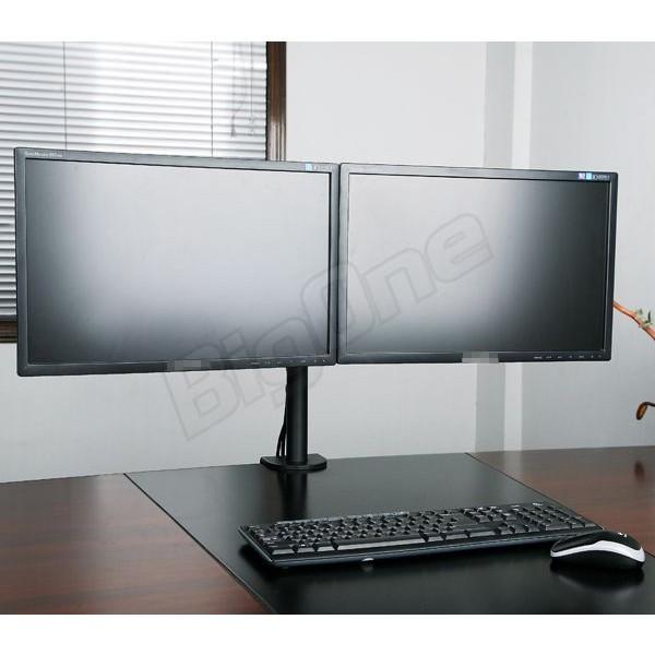 液晶モニターアーム デュアルモニター ディスプレイスタンド 2画面 8軸式モデル 左右2画面 13 27インチ対応 スタンド Pcモニターアーム 高剛性 ビッグワンyahoo 店 通販 Yahoo ショッピング